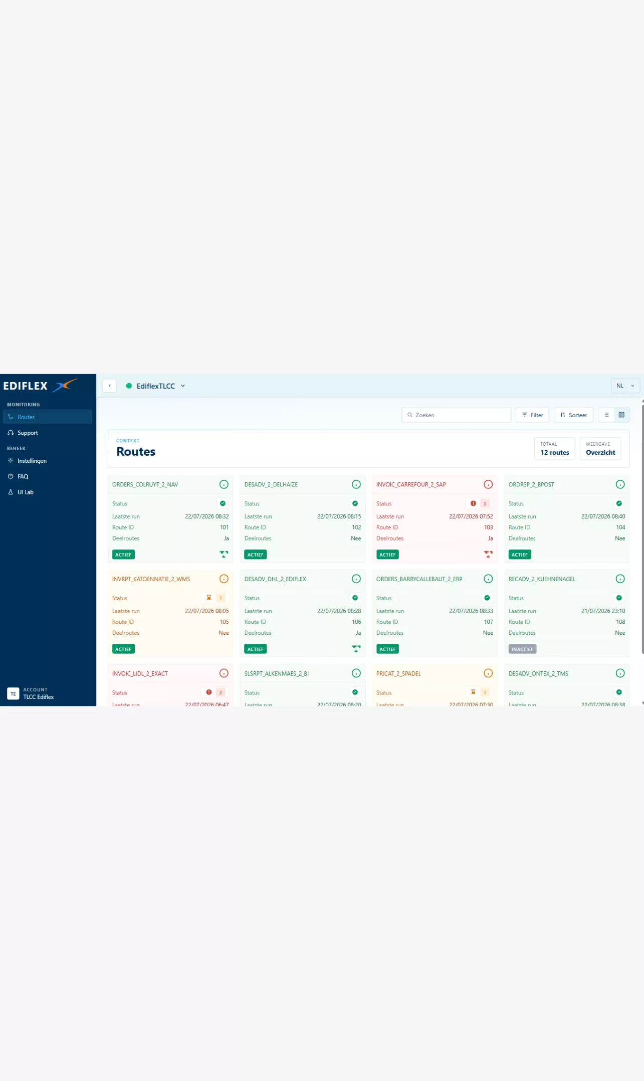 EdiFlex Dashboard